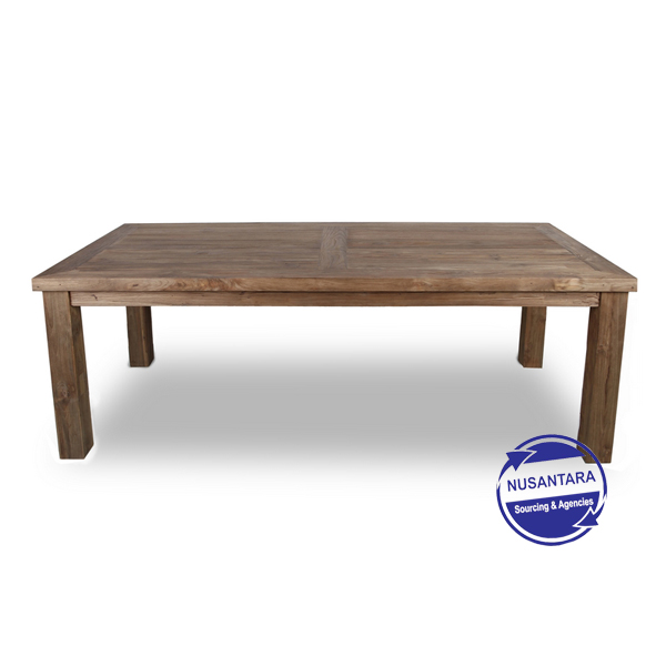 RECYCLED TEAK DINING TABLE 180CM